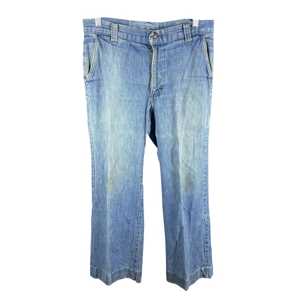 Unbranded Denim Jeans Mens 32x27 Blue‎ Vintage Workwear Distressed